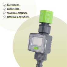 4X Digital Water Flow Meter IPX6 Garden Hose Water Calculate Consumption Water Flow Rate 3/4inch Thread Connectors