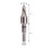 100X Archery Field Points Screw-in Tip Archery Practice for Recurve Compound Bow 6