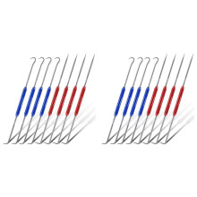 16 Pcs Double Pointed Scriber, Metal Scribe Tool Hook & Pick Tool Set Straight 45 Degree 90 Degree Tip Marking Tool
