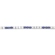Jewelco London Rhodium Plated Brass Tennis Bracelet - GVB521BRSAP