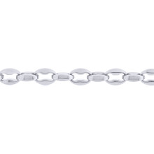 Jewelco London White Stainless Steel Chain Necklace 18" 45cm - STN0007
