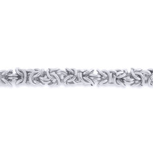 Jewelco London White Stainless Steel Chain Necklace 18" 45cm - STN0005