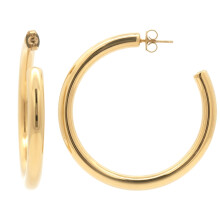 Jewelco London 14k Gold-Plated Stainless Steel Drop Earrings - STE0011GP