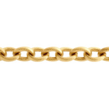 Jewelco London 14k Gold-Plated Stainless Steel Chain Necklace 18" 45cm - STN0001GP