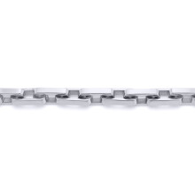 Jewelco London White Stainless Steel Chain Necklace 18" 45cm - STN0002
