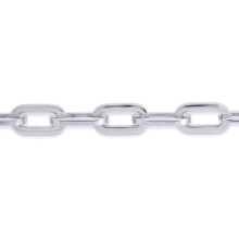 Jewelco London White Stainless Steel Chain Necklace 18" 45cm - STN0003