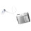 Wireless Business  Headset with LCD Display Retractable Single Ear Earphone Caller ID Battery Level Indicator A 3