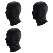 3X Máscara Facial Completa Sem Furos, Respirável, para Ciclismo, Proteção Contra o Vento, Balaclava para Homens e Mulheres.