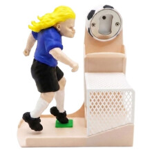 Fußball-Flaschenöffner, Bierflaschenöffner mit Kronkorken-Sammelschlitz, Heimbar-Dekoration, Geschenk für Fußballfans, Küchenhelfer B