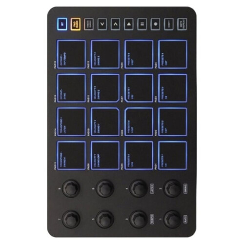 Wireless MIDI Pad  MIDI Controller,16 Pads & 8 Assignable Knobs, Portable USB-C Powered W/Built-in Battery 1
