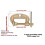 300A Electrode Clamp High Power Brass Grounding Work Clamp C-Shaped Ground Earth Clamp Replacement 6