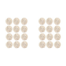 Lot de 24 Balles Sola pour Oiseaux (6 cm), Jouet de Recherche de Nourriture, Balle Sola Atta, Jouet à Mâcher pour Perroquets afin D'Affûter Leurs
