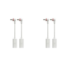 Adaptador USB-C para Plugue Cilíndrico (4 Unidades), Adaptador USB-C para DC3.5 para Conectar Painel Solar A Plugue Cilíndrico em Câmera de Porta