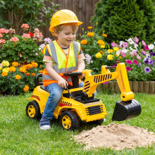AIYAPLAY Kids Ride on Digger, Toddler Construction Toy Car for 1-4 Years Old