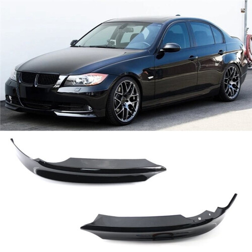 Front Bumper Side Splitter Lip Spoiler for  E90 3 Series 2006-2008 Front Canards Splitter Accessories 2