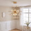Homcom HOMCOM Crystal Chandeliers Ceiling Light with Flower, Pendant Light, Clear 2