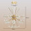 Homcom HOMCOM Crystal Chandeliers Ceiling Light with Flower, Pendant Light, Clear 3