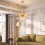 Homcom HOMCOM Crystal Chandeliers Ceiling Light with Flower, Pendant Light, Clear 7