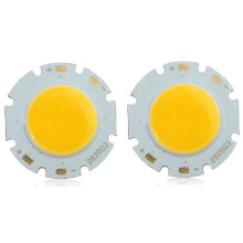 2X 3W COB LED Chip Cuenta Lampara Luz Super Brillante de Alta Potencia Luz Blanca Calida