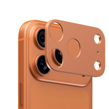 (17 Pro Orange) Aluminum Metal Rear Camera Lens Protectors for iPhone 17 Pro Max Air 17Pro 17Air 17ProMax Hollow Lensa