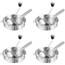 4X Ustensiles de Cuisine de Moulin de Nourriture D'Acier Inoxydable, Moulin de Nourriture de Poignées, Outils de Cuisine de Boue de Moulin