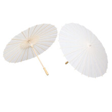 36 Piezas Sombrilla de Papel Paraguas de Boda Favor de Fiesta Paraguas de Bambú de 60 cm para Centros de Mesa de Despedida de Soltera Accesorios para