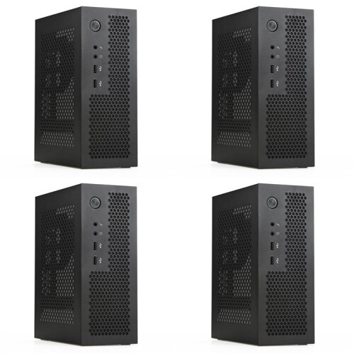 4X A09 HTPC Computer Case  ITX Gaming PC Chasis Desktop Chasis USB2.0 Computer Case Home Computer Case Black 1