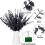 36 Pcs Black Artificial Eucalyptus Stems 15" Faux Eucalyptus Branches 2