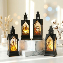 4 Pcs Halloween LED Lanterns Flameless Candle Decorative Lights