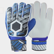 Goalkeeper Gloves Adult Size 10, 1 Pair Blue Unisex, Latex Anti-Slip Breathable Football Training Gloves