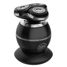 Premium 3-Head Rotary Electric Shaver – 3D Floating Blades with LED Display & Charging Base | USB Rechargeable | Perfect Christmas Gi