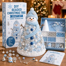 DIY Beaded Christmas Tree Kit - Handmade Gift & Tabletop Decor