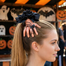 Halloween Severed Hand Spider Hair Clip - Creepy Horror Headpiece - Party Costume Prop - Novelty Hair Accessory