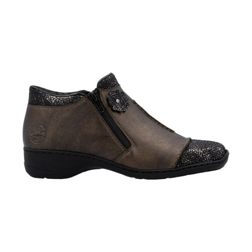 Rieker Boot Cuir Rieker Flowerrido - Marron Comb 1