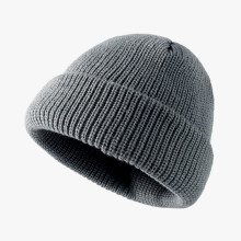 Bonnet unisexe en maille cĂ´telĂ©e – Bonnet d'hiver chaud pour hommes et femmes | Taille unique | Bonnet doux et extensible Ă