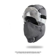 4-in-1 wintermuts met skibril, gezichtsmasker en oorkappen – Winddichte fleecegevoerde trappermuts voor extreme kou | Unisex