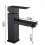 robinets de lavabo, eau chaude et froide, noir mat 2
