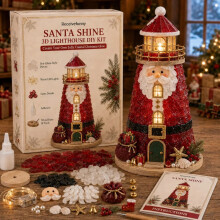Kit de phare 3D à monter soi-même – Bricolage de Noël lumineux pour enfants et adultes | Décoration de Noël faite main et id