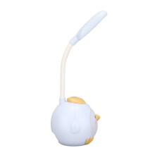 Lampe de bureau LED rechargeable par USB, douce pour les yeux, couleurs au choix, veilleuse avec un joli socle en forme de po