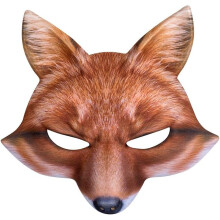 Dierenmasker – Realistisch bedrukt kostuumaccessoire met elastische band – Ideaal voor carnaval, Halloween en themafeesten