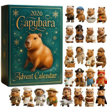 Capybara-Adventskalender 2026 – 24 Tage voller Überraschungen | Lustige Weihnachts-Überraschungsbox für Kinder und Tierliebh