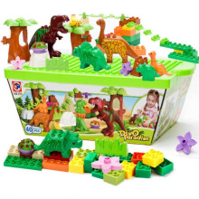 Bausteinspielzeug | 40-teiliges STEM-Spielset mit großen Bausteinen | Dino-Paradies-Lernspielzeug für Jungen und Mädchen | Ge