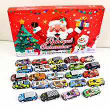 24er-Pack Spielzeugautos im Adventskalender | Lustiges Weihnachts-Countdown-Geschenkset für Kinder, Jungen und Mädchen | Perf