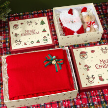 Weihnachtsgeschenktüten- und Geschenkbox-Set – Festliches Weihnachtsmann- und Rentier-Design | Großes Weihnachtspapier für G