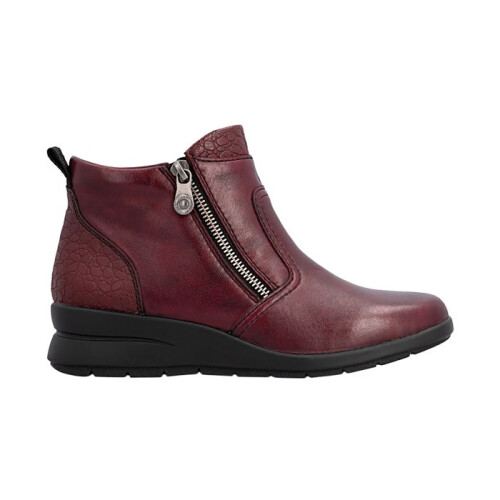 Rieker Bottines Cuir Rieker Lugano - Rouge 1