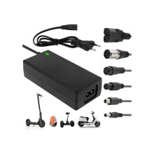 Ladegerät für Elektroroller, 42V 2A Ladegerät für selbstbalancierende Elektroroller, Akkuladegerät für Elektroroller mit 6 An