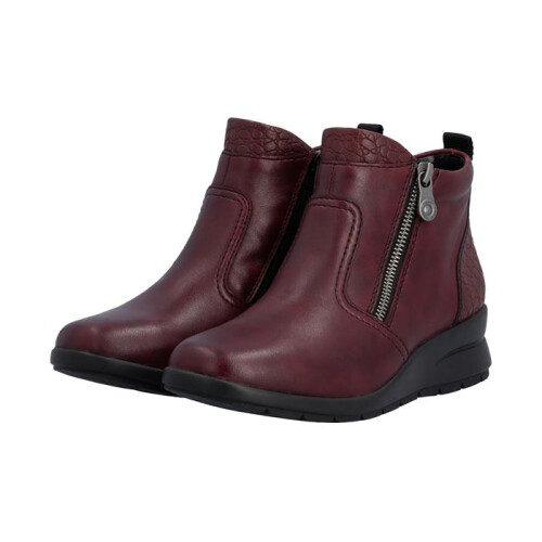 Rieker Bottines Cuir Rieker Lugano - Rouge 2