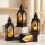 Conjunto de 4 Lanternas LED Decorativas de Halloween, Sem Chama e com Velas. 2