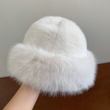 Fluffy Faux Fur Bucket Hat for Women – Soft Plush Winter Hat | One Size Fits 56-60cm | Cosy & Stylish Cold Weather Accessory