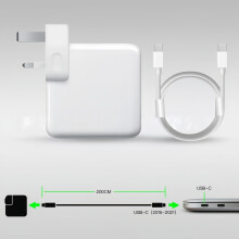 96-W-PD-Schnellladegerät + 2 m USB-C-Kabel (UK-Stecker) – Kompatibel mit MacBook, iPhone 15/16 und iPad
